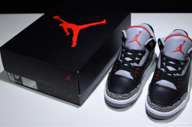 Kicked Out Shoe Store 854262-001 Air Black Jordan Cement 3 0710